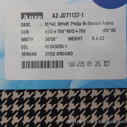 High quality fashion cotton bi-strech fabric for garment